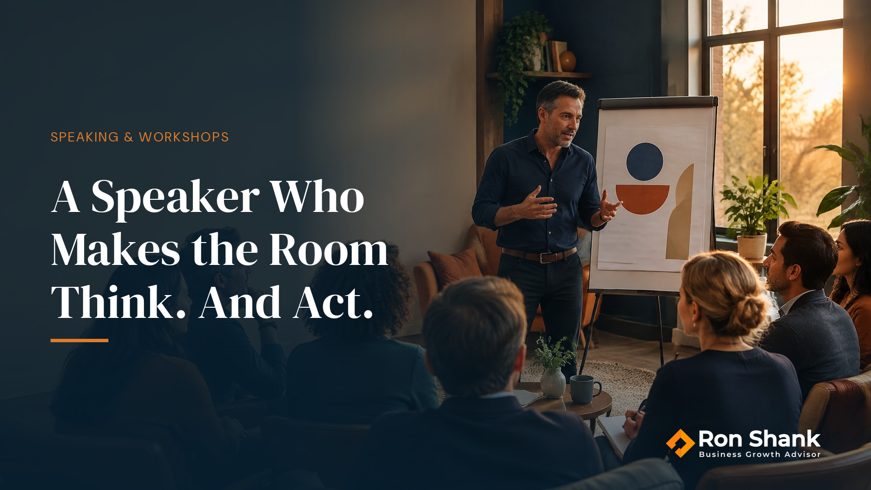 A Speaker Who Makes the Room Think. And Act.
